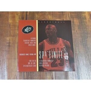 Rare 1998-99 Upper Deck SPx FINITE Basketball Michael Jordan Promo /7,775